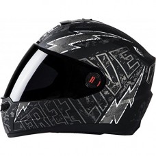Deals, Discounts & Offers on Car & Bike Accessories - Steelbird Helmet SBA-1 Free Live with Smoke Visor and Matt Finish (Medium 580MM, Black with Grey)