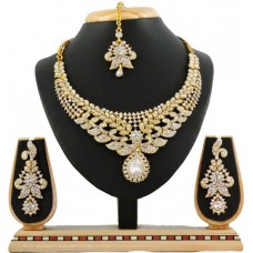 Deals, Discounts & Offers on Accessories - Vatsalya Creation Zinc Jewel Set  (White)