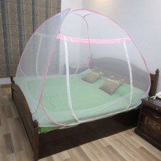 Deals, Discounts & Offers on Accessories - Healthgenie Mosquito Net Double Bed foldable with Patch, Pink
