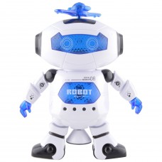 Deals, Discounts & Offers on Toys & Games - Playking White Naugty Dancing Robot Led Light and Music Toy, White