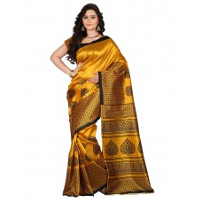 Deals, Discounts & Offers on Women Clothing - e-VASTRAM Women's Mysore Art Silk Saree (NS2A_Yellow)