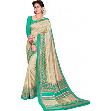 Deals, Discounts & Offers on Women Clothing - Dream Beauty Fashion Floral Print Assam Silk Pure Silk Saree  (Multicolor)