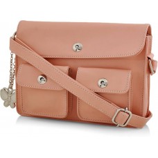 Deals, Discounts & Offers on Accessories - Butterflies Women Pink PU Sling Bag