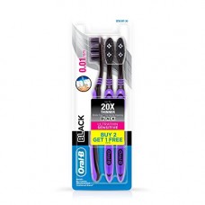 Deals, Discounts & Offers on Personal Care Appliances - Oral-B Ultrathin Sensitive Toothbrush - 1 Piece (Black, Buy 2 Get 1 Free)