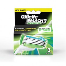 Deals, Discounts & Offers on Personal Care Appliances -  Gillette Mach 3 Sensitive Manual Shaving Razor Blades - 2s Pack (Cartridge)