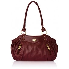 Deals, Discounts & Offers on Watches & Handbag - Fostelo Women's Maroon Leather Handbag FSB-101