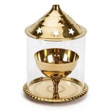 Deals, Discounts & Offers on Home Decor & Festive Needs - eCraftIndia Brass Table Diya (Height: 5 inch)