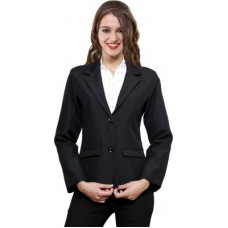 Deals, Discounts & Offers on Women - NGT Solid Single Breasted Formal Women's Blazer(Black)