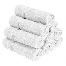 Deals, Discounts & Offers on  - Story@Home 100% Cotton Soft Towel Set Of 10 Pieces, 450 GSM - 10 Face Towels - White