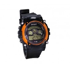 Deals, Discounts & Offers on  - Faas Digital Sports Black/Orange Watch 7 Lights For Boys And Girls Age 6 To 15 Years