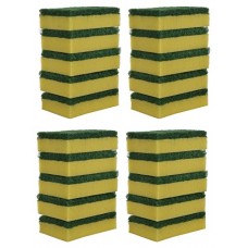 Deals, Discounts & Offers on  - Brite Guard Polyester Multipurpose Scrub Sponge (Green, 20-Piece)
