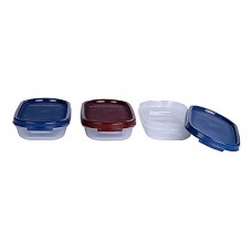 Deals, Discounts & Offers on Home & Kitchen - Signoraware Modular Half Oval Plastic Container Set, 200ml, Set of 3, Multicolour