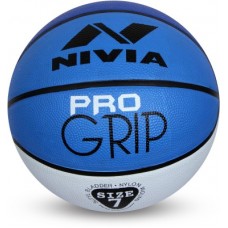 Deals, Discounts & Offers on  - Nivia Pro Grip Basketball - Size: 7(Pack of 1, White, Blue)