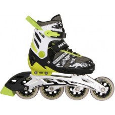 Deals, Discounts & Offers on  - Nivia Pro Speed In-line Skates - Size 31-34 Euro(Black, Green)
