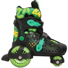 Deals, Discounts & Offers on  - Nivia Junior Quad Roller Skates - Size Xs(26-29)(Black, Green)