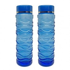 Deals, Discounts & Offers on  - Kitchen Closet Rivera Blue Colour 1 Litre Water Bottles (Pack Of 2)