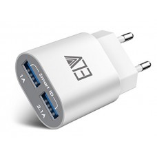 Deals, Discounts & Offers on  -  ELV 2 Port Auto Detect Technology USB Wall Travel Charger Adapter ( No USB included )
