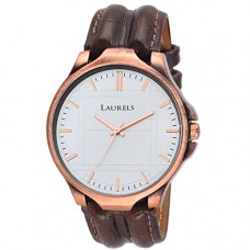 Deals, Discounts & Offers on  -  Laurels Carter White Dial Analog Wrist Watch - For Men