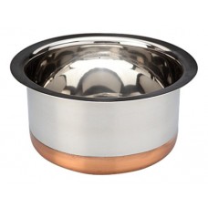 Deals, Discounts & Offers on Home & Kitchen -  Bhalaria Copper Bottom Stainless Steel Tope, 1000 Ml