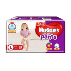 Deals, Discounts & Offers on  -  Huggies Wonder Pants Large Size Diapers (48 Count)
