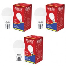 Deals, Discounts & Offers on  - Ajanta Quartz3 Base B22 12-Watt LED Bulb (Pack of 3, White)