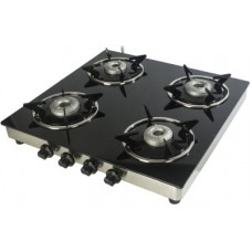 Deals, Discounts & Offers on  - Suryajwala Toughned Glass Top GT04 AB 4 Burner Stainless Steel Manual Gas Stove(4 Burners)