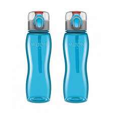 Deals, Discounts & Offers on Home & Kitchen -  Milton Rock Unbreakable Tritan Water Bottle Set, 750ml, Set of 2, Blue