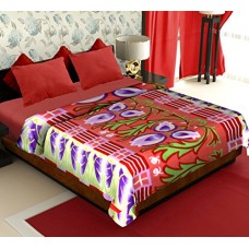 Deals, Discounts & Offers on  - Story@Home Coral Collection Soft Printed Fleece Polyester Double Bed Blanket - Multicolour