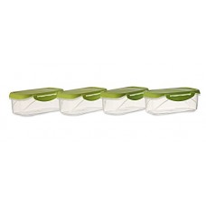 Deals, Discounts & Offers on Home & Kitchen - All Time Plastics Delite Container Set, 500ml, Set of 4, Green