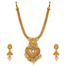 Deals, Discounts & Offers on  - Apara Gold Plated Peacock Necklace with Ball Chain For Girls / Women