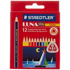 Deals, Discounts & Offers on  - Staedtler Luna Trislim Half Size Watercolor Pencils, 12 Shades