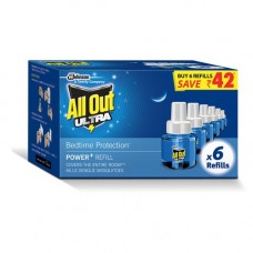 Deals, Discounts & Offers on Personal Care Appliances -  All Out Ultra Clear Refill Saver (270ml, Pack of 6)