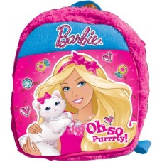 Deals, Discounts & Offers on  - Barbie Plush Bag School Bag(Pink, 12 inch)