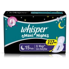 Deals, Discounts & Offers on  - [Buy 3] Whisper Maxi Nights XL Wings Sanitary Pad(Pack of 15)