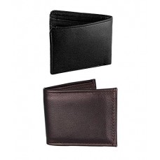 Deals, Discounts & Offers on  -  Elligator Combo of Black and Brown Wallet (Two Wallet)