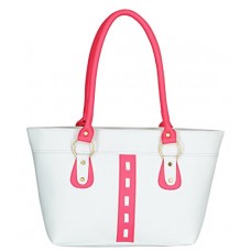 Deals, Discounts & Offers on  -  Fristo women handbag (FRB-030)(White and Pink)