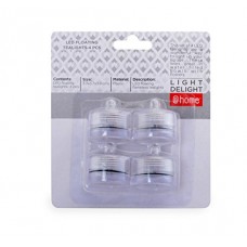 Deals, Discounts & Offers on  - @Home Plastic Flameless Candle Set of 4 at Rs.68