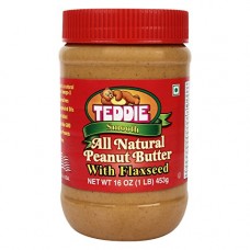 Deals, Discounts & Offers on Grocery & Gourmet Foods - Teddie USA All Natural Smooth Peanut Butter with Flaxseed 450g