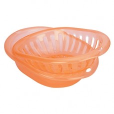 Deals, Discounts & Offers on  - Pikaso Premium Multipurpose Unbreakable Amisha Combo Virgin Plastic Tokri,Stainer, Fruit Container Set of 2 -Light Orrange