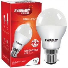 Deals, Discounts & Offers on  - Eveready 7 W B22 LED Bulb (White) at Flat 53% OFF