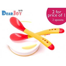 Deals, Discounts & Offers on  - DearJoy Silicone Tip Heat Sensitive Spoons / Temperature Sensing Spoons (Pink)