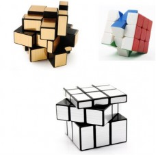 Deals, Discounts & Offers on Toys & Games - Emob Magic Rubik Cube Puzzle Brainstorming Game - Gold + Silver & 3x3(3 Pieces)