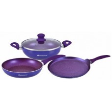 Deals, Discounts & Offers on Cookware - Flat 66% OFF:- Wonderchef Blueberry Induction Bottom Cookware Set
