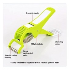 Deals, Discounts & Offers on  - Home Creations Plastic 2 in 1 Vegetable Cutter & Peeler - in Assorted Color