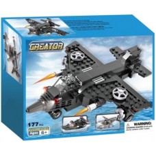 Deals, Discounts & Offers on Toys & Games - Webby 3 in 1 Airplane Helicopter Army Boat, 177 Pieces(Black)