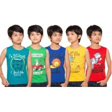 Deals, Discounts & Offers on Baby & Kids - Maniac Boys Printed T Shirt(Multicolor, Pack of 5)