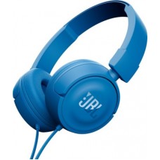 Deals, Discounts & Offers on Headphones - JBL T450 Wired Headset with Mic(Blue, On the Ear)