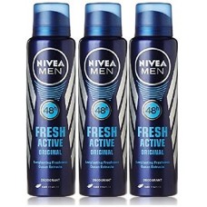 Deals, Discounts & Offers on Personal Care Appliances - Nivea Fresh Active Deodorant, 150ml (Buy 2 Get 1 Free)