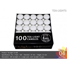 Deals, Discounts & Offers on  -  Nanki Trades Round Wax Tea Light Candles (3.7 cm x 3.7 cm x 1.2 cm, White, Set of 100)