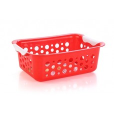 Deals, Discounts & Offers on  - Nayasa Spotty No. 2 2 Piece Plastic Fruit Basket Set, Large, Red